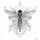 chakra, mandala, dragonfly, peacelily tattoo design idea