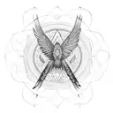 Eagle, chakra, mandala, dragonfly, peacelily tattoo design idea