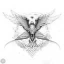 Eagle, chakra, mandala, dragonfly, peacelily tattoo design idea