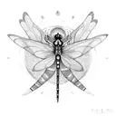 chakra, mandala, dragonfly, peacelily tattoo design idea