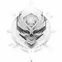 Quantum mechanics principles tattoo design idea