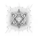 Quantum mechanics principles tattoo design idea