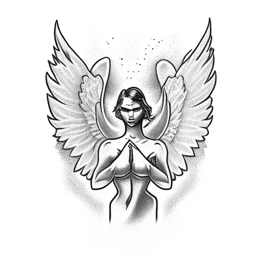 1 joint with an angel glow surrounds a devil whiskey bottle tattoo design idea