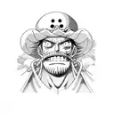 whitebeard aus One Piece tattoo design idea