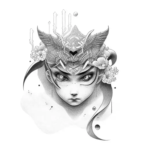 childhood vs maturity  tattoo design idea