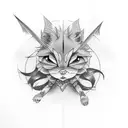 childhood vs maturity  tattoo design idea