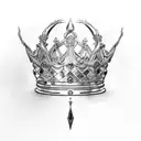 ice kings crown  tattoo design idea