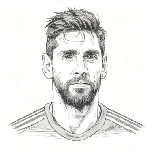 Lionel Messi tattoo design idea