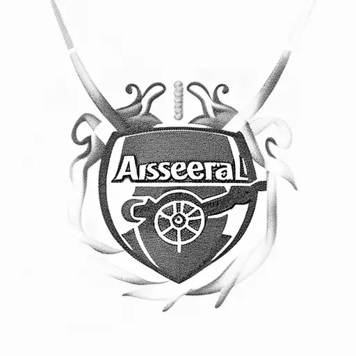 Arsenal, smoke, north bank, snake  tattoo design idea