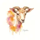 baby goat in Dominican Republic countryside tattoo design idea