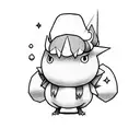 Drifloon, Yamask, Litwick, Phantump, Pumpkaboo, Mimikyu together in a place tattoo design idea