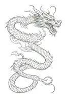 japan dragon wrapped around the arm like a snake tattoo design idea