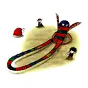 worm and man tattoo design idea