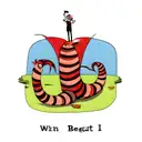 worm and man tattoo design idea