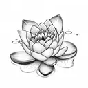 fine line spine tattoo with a water lily and a lily of the valley bouquet  tattoo design idea