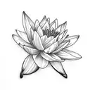 fine line spine tattoo with a water lily and a lily of the valley bouquet  tattoo design idea