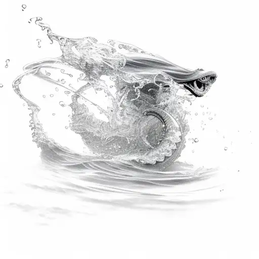 Flowing water, Balance tattoo design idea