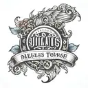 Julius name tattoo tattoo design idea