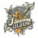 Julius name tattoo tattoo design idea
