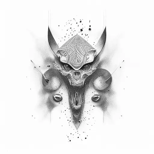 mirror tattoo design idea