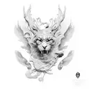 mirror tattoo design idea