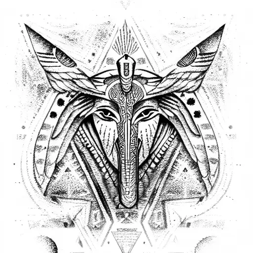 Horus God of Egypt tattoo design idea