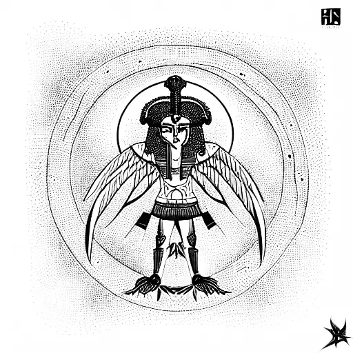 Horus God of Egypt tattoo design idea