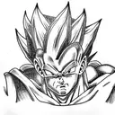 majin Vegeta  tattoo design idea