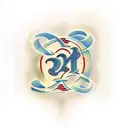 double L and number 19 tattoo design idea