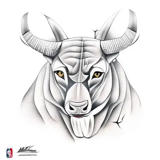Michael Jordan bull tattoo design idea