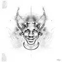 Michael Jordan onfire tattoo design idea