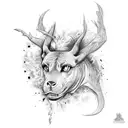 Michael Jordan onfire tattoo design idea