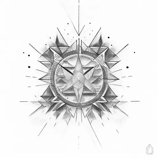 7.10 part of david star tattoo design idea