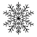 Snowflake tattoo design idea