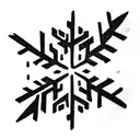 Snowflake tattoo design idea