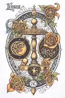 libra Pisces Scorpio Aquarius symbol tattoo design idea