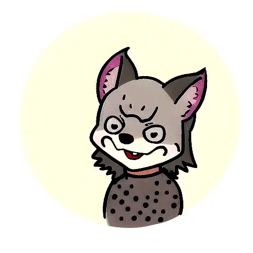 Hyena tattoo design idea