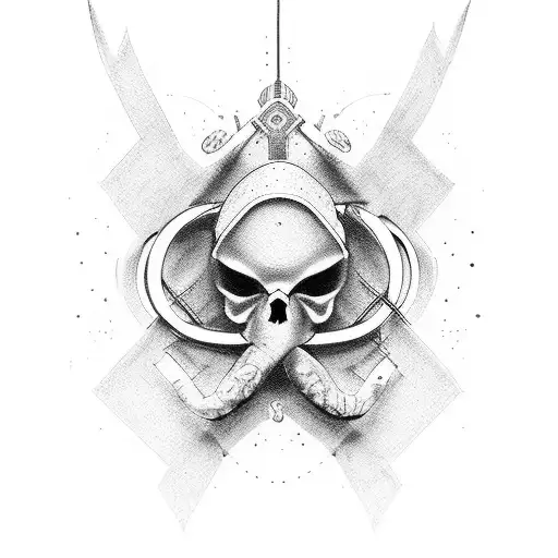 cancer sign with infitnity sign and the number 7 tattoo design idea