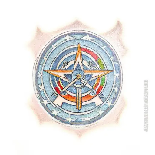 shield of achilles tattoo design idea