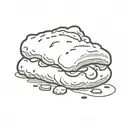 chicken nugget tattoo design idea