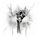 skeleton hand tattoo design idea