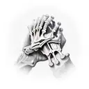 skeleton hand tattoo design idea