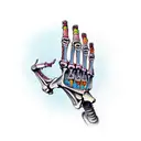 skeleton hand tattoo design idea