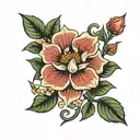 gucci flower tattoo design idea