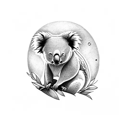 koala facha tattoo design idea