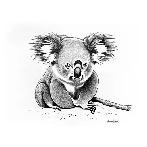 koala fascista tattoo design idea