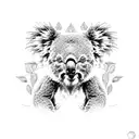 koala facha tattoo design idea