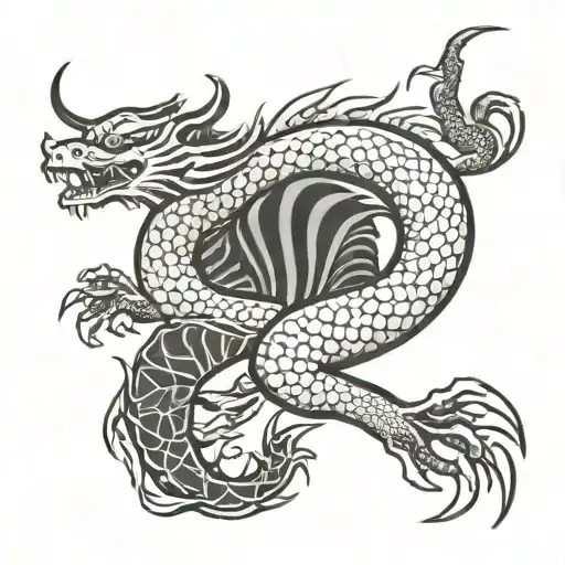 omega tattoo design idea