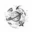space , spacex, motivational, rocket tattoo design idea