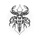 crayfish tattoo design idea